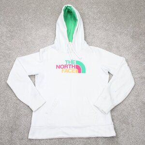 The North Face Hoodie Womens Small White Cotton/Polyester Hooded Sweatshirt